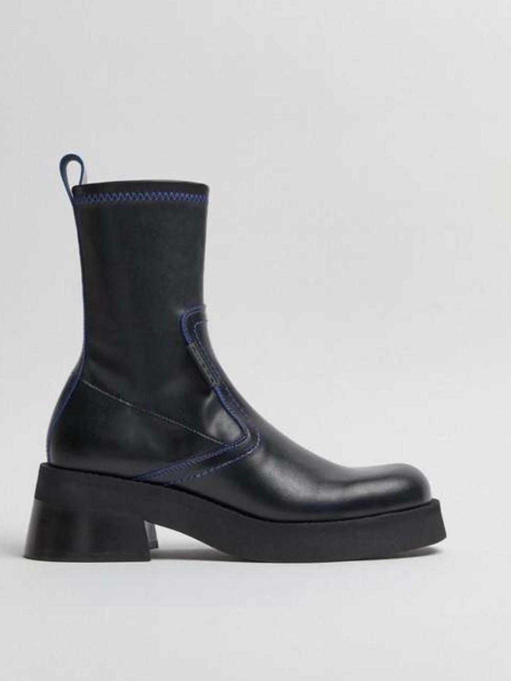E8 by Miista Oliana in Raven - Black Blue Leather Boots – EU 39 - Picture 4 of 11
